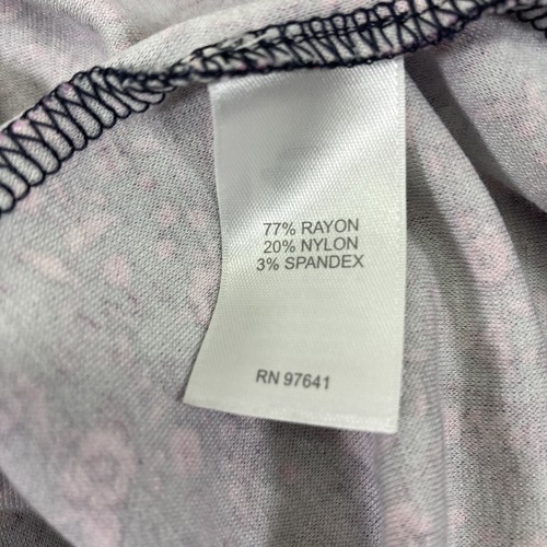 J Jill Womens Purple Pink Floral Paisley Belted Short Slv Button Up Midi Dress M - Picture 9 of 11