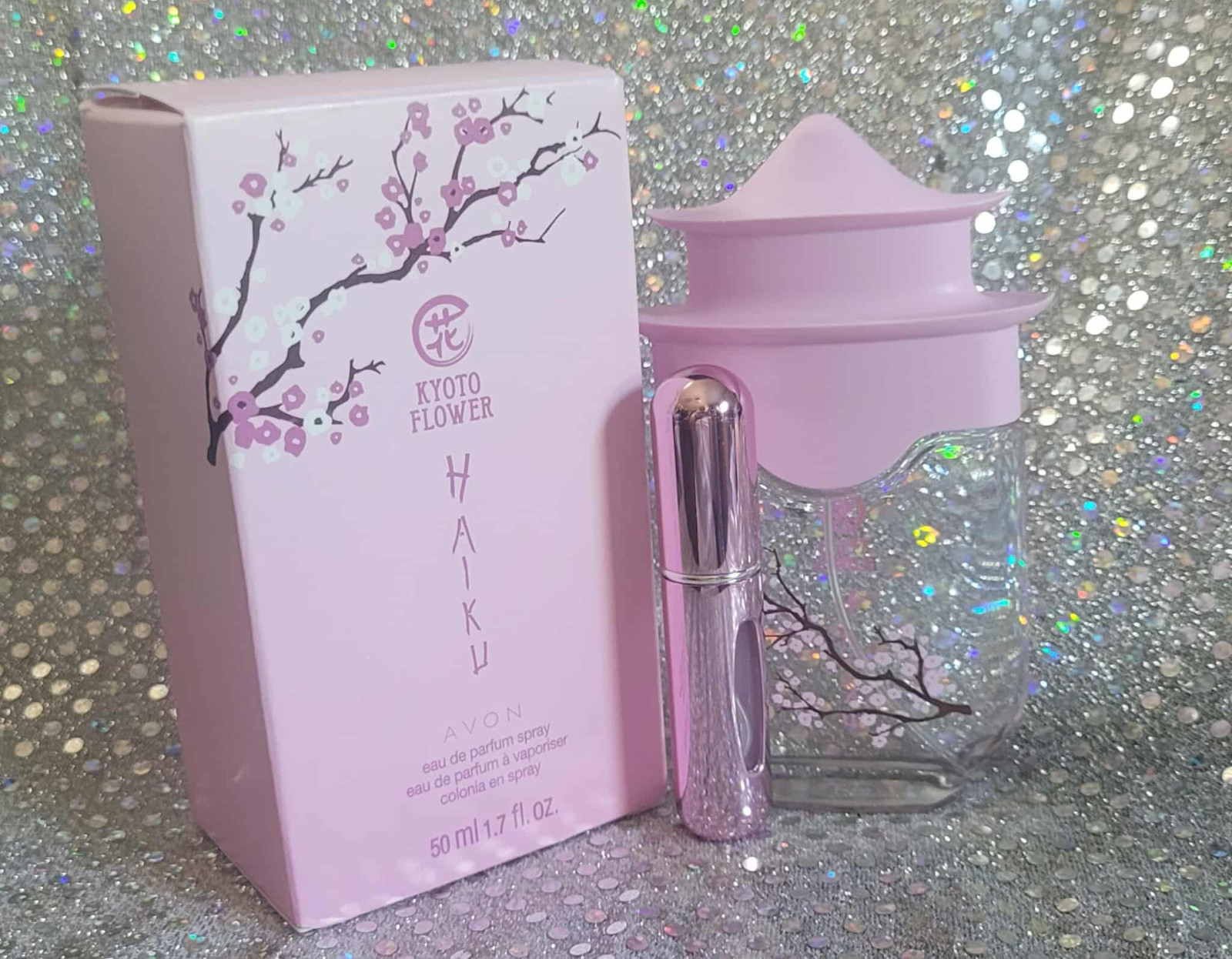 Avon HAIK KYOTO FLOWER  Perfume Spray 1.7oz & FREE Travel Sprayer~SHIPS DAY SHIP