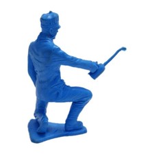 1 Auburn Rubber Railroad Worker Mid century Train Toy Soldier Style Vintage
