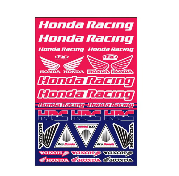 Factory Effex Universal Graphics Kit - Honda Racing Motorcycle Dirt 22-68332