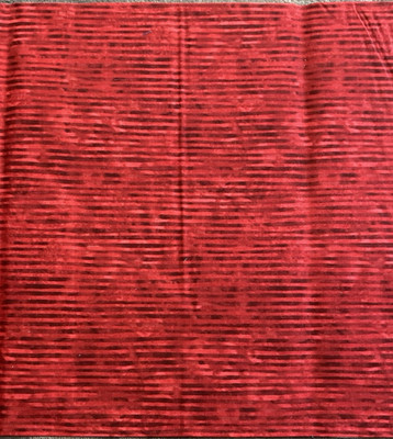 Hoffman California Inti Fabric Screen Print Red Strip 1 yd x 42 Inches Wide
