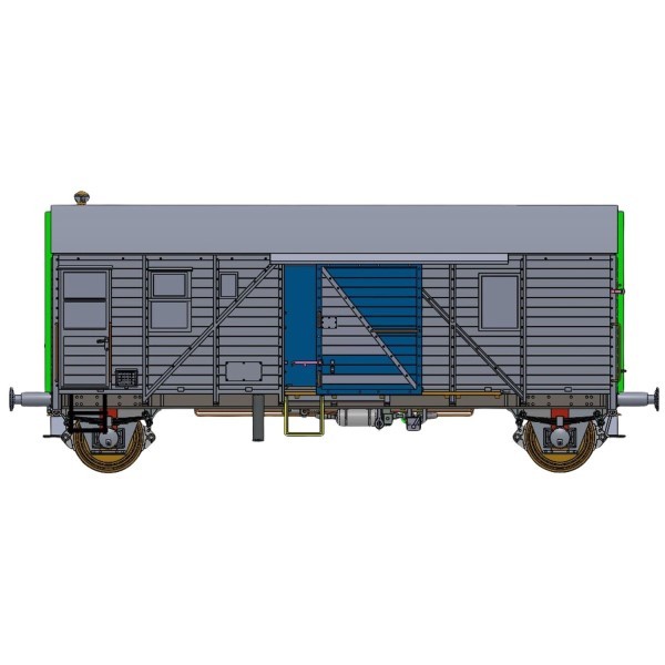 Exact-Train EX23611 H0 Packwagen Pwgs44 Bremen, Drg, Ep. Ii, Camouflage H0 + Neu-image