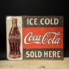 15" Coca-Cola Metal Vintage Style Gas Station Advertising Sign — photo 1