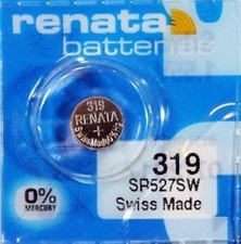 Renata Batteries 319/SR527SW Button Cell Watch Battery 5 Pack 