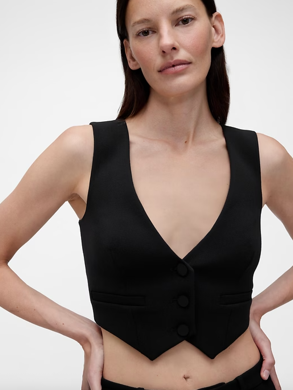 Zac Posen Tuxedo Vest tailored high-end designer small for Gap Studio