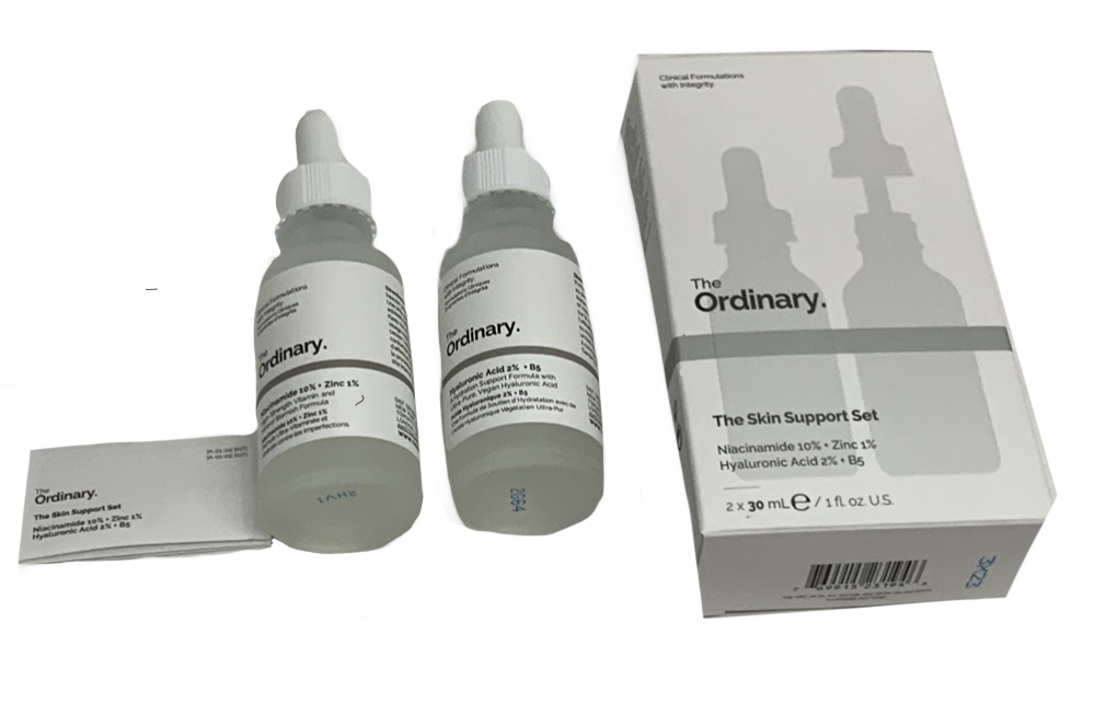The Ordinary Skin Support Set Niacinamide 10% + Zinc 1% + Hyaluronic Acid 2%+B5