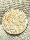 1901 P United States Silver Barber Dime Lustrous AU Details Toned*