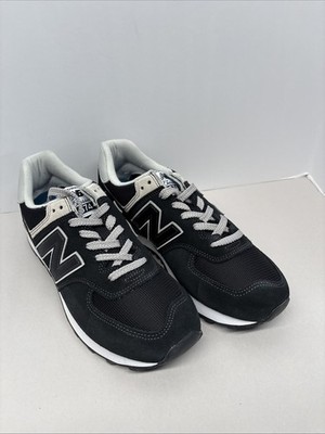 New Balance 574 WL574EVB Black White Women's 9.5 Men's 8 Retro Running Shoes