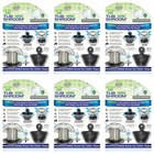 TubShroom Revolutionary Combo Pack Bathtub Strainer Hair Catcher & Stopper- 6 PK