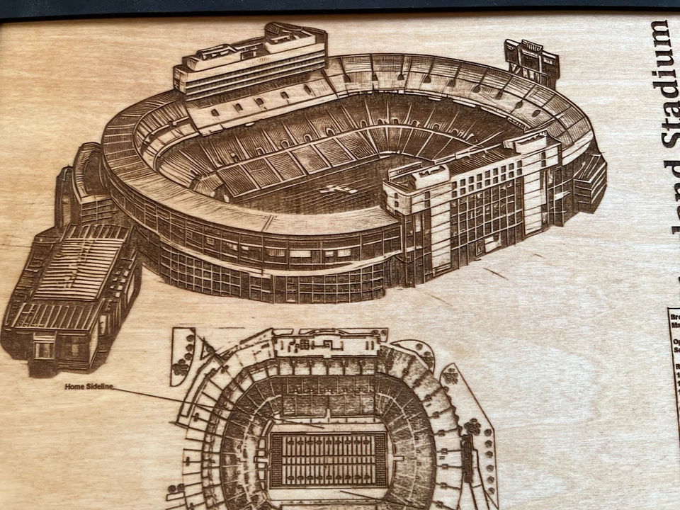 Plano grabado en madera Neyland Stadium Knoxville, TN Foto 4 de 4