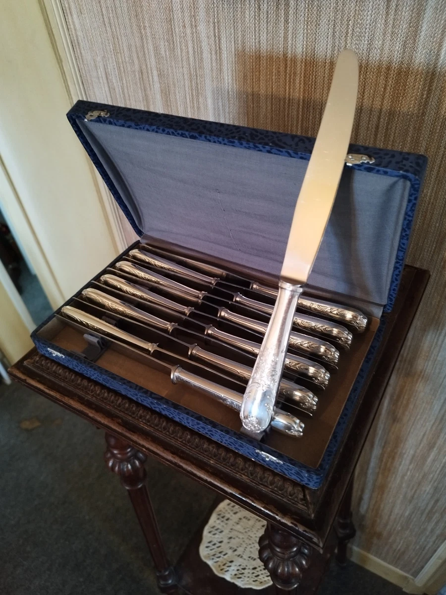ENSEMBLE DE 12 grands couteaux dorés - Solingen EUR 55,00 - FR