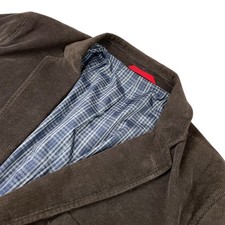 Brook Taverner Men's Corduroy 2-Button Blazer Jacket Brown 46R