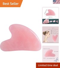 Ultimate Rose Quartz Gua Sha Tool: Revitalize Skin and Alleviate Stress Anytime