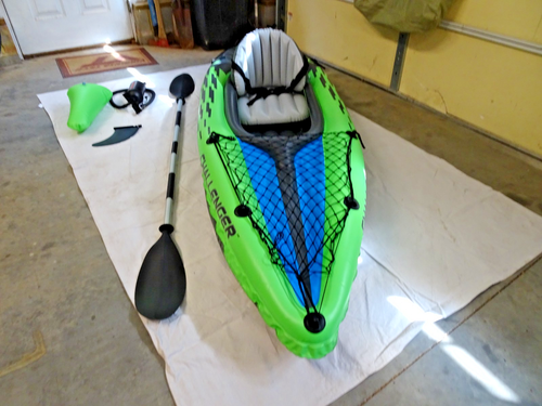 Intex Challenger K1 One Person Sit In Kayak Inflatable Only Used Once! - Picture 4 of 11