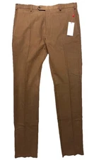 LUCIANO BARBERA Mens Cotton Moleskin Trouser Pants Brown (MSRP $545)