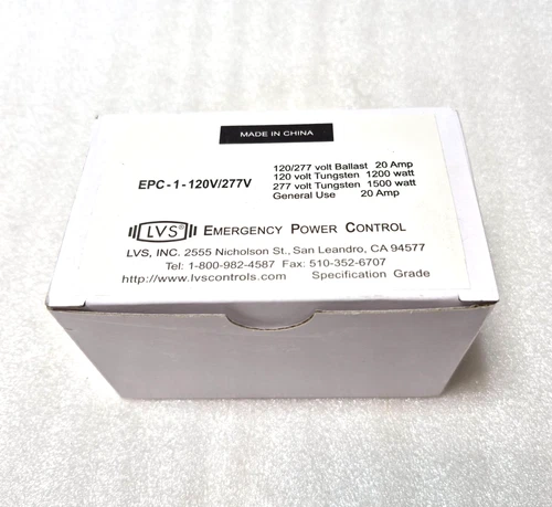 LVS Controls  EPC-1-120V/277V Emergency Lighting Power Control Switch, 120-277V