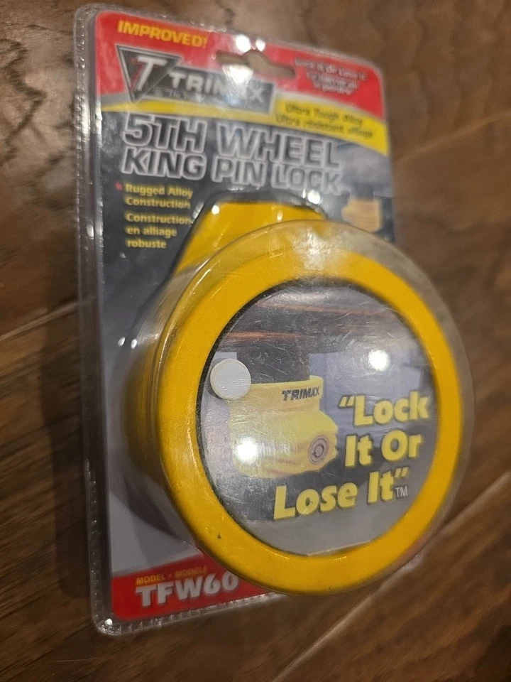 Trimax Locks TFW60 Universal 5th Wheel Heavy Gauge Steel Trailer King Pin Lock - Изображение 2 из 4