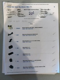 Lego Mars Mission: Eagle Command Base (7690) 100% complete set