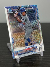 Wilman Diaz 2021 Bowman Chrome 1st Prospects Mojo Refractor Rookie RC Dodgers