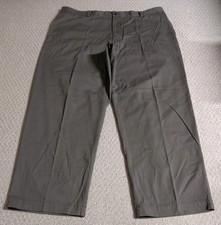 Chaps Mens Size W42 X L30 Grey 100% Cotton Dress Pants 24