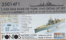 PONF35014 1:350 Pontos Model Detail Up Set - HMS Duke of York 1943 (TAM kit)
