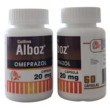 ALBOZ OMEPRAZOL X60 CAPS TARRO 20 MG --2 Pack exp 27