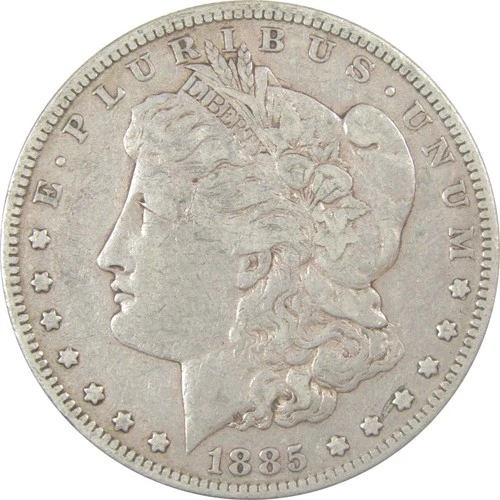 1885 S Morgan Silver Dollar VF Very Fine $1 Coin SKU:I24807