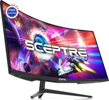 34 Inch Curved Ultrawide WQHD Monitor 3440 1440 up to 180Hz 165Hz Sceptre R1500