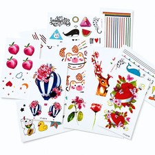 10 Pcs Cute Temporary Tattoo Stickers Waterproof Kids Party Favors Body Art Gift