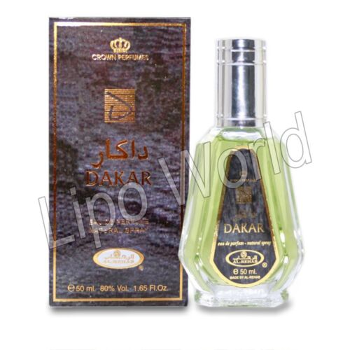 **NEW** Al-Rehab Dakar Man Eau de Parfum Spray 50ml Perfume Fougère Fresh Green - Picture 1 of 1