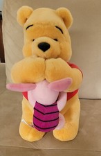 NWT RARE STAND UP Disney Winnie The Pooh PLUSH Pooh Hugs Piglet NEW with TAGS