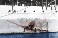 WW2 Picture Photo Kamikaze attack Allied Ship 4213