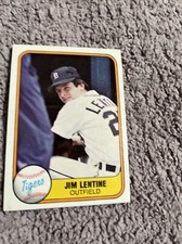 1981 Fleer Detroit Tigers  #476 Jim Lentine