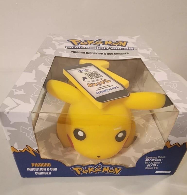 Pokemon Pikachu Light Up Phone Usb Charger Brand New in Box-Rare  Catch Them All