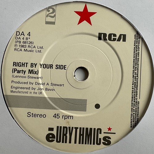 Eurythmics - Right By Your Side - 7” Vinyl Single - Picture 2 of 3