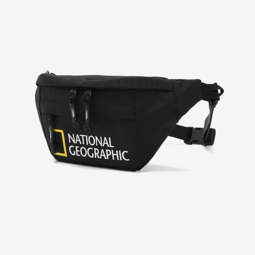 Original National Geographic Gran Logotipo Cadera Saco Bum Bag Fanny Pack Viajes al aire libre - Imagen 2 de 5