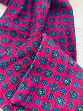 Red Geometric Wool Bow Tie