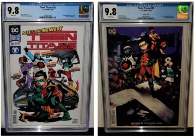 TEEN TITANS #20 CGC 9.8 1ST PRINT & VARIANT SET FIRST FULL APP OF CRUSH & DJINN!