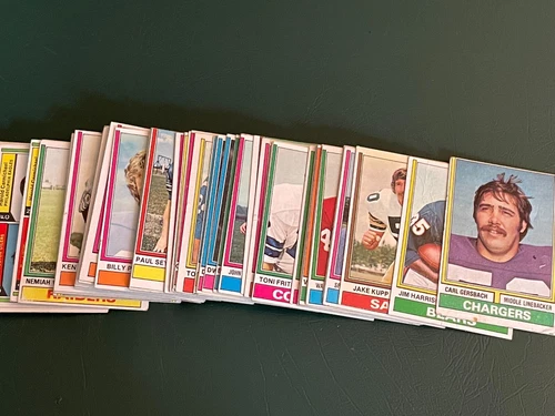 1974 Topps Football 50 card Lot VG