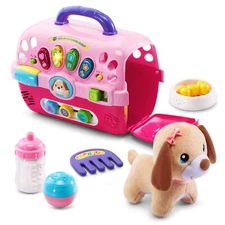 VTech Care for Me Learning Carrier Interactive Toy Set with Plush Puppy