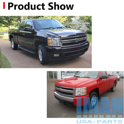 For 07-14 Chevy Silverado Pair Black Housing Smoked Ghana
