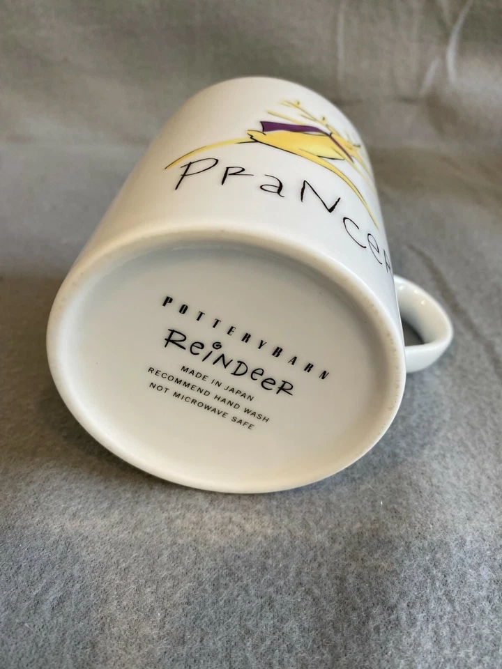 Pottery Barn Prancer Reindeer Mug Retired Holiday Christmas - Image 4 of 4