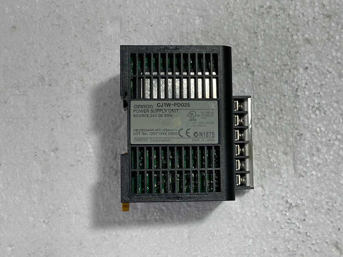 Omron CJ1W-PD025 Power Supply Unit 24V DC 50W | eBay