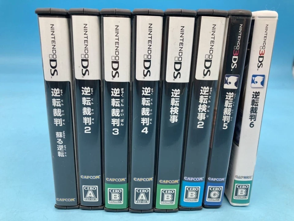Ace Attorney Gyakuten Saiban 1 2 3 4 5 6 & Gyakuten Kenji 1 2 8Games set DS 3DS - Image 3 of 4
