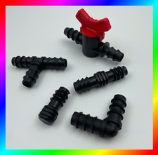 🔥 PE Pipe Drip Pipe Accessories 16mm 1/2 Irrigation System Drip Hose Elbow 🔥