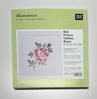 Rico Design Stickpackung ,,Blumenmeer‘‘ 21X21Cm, Design 78933, Komplettset
