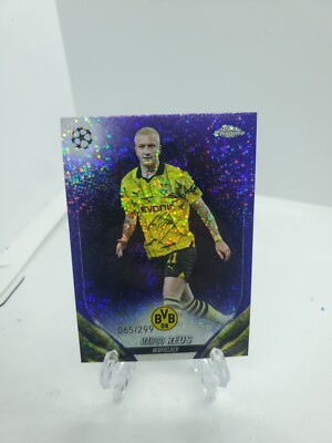 TOPPS CHROME UCC 2023 2024 PARALLEL BVB BORUSSIA MARCO REUS PURPLE /299