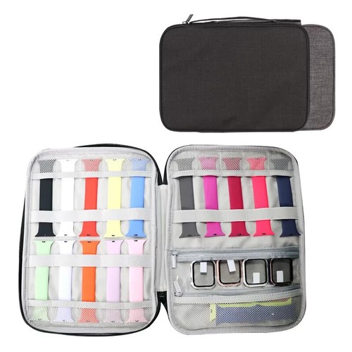 Portable Storage Bag Organizer Pouch case For Apple Watch Band watch storage box - Imagen 13 de 16