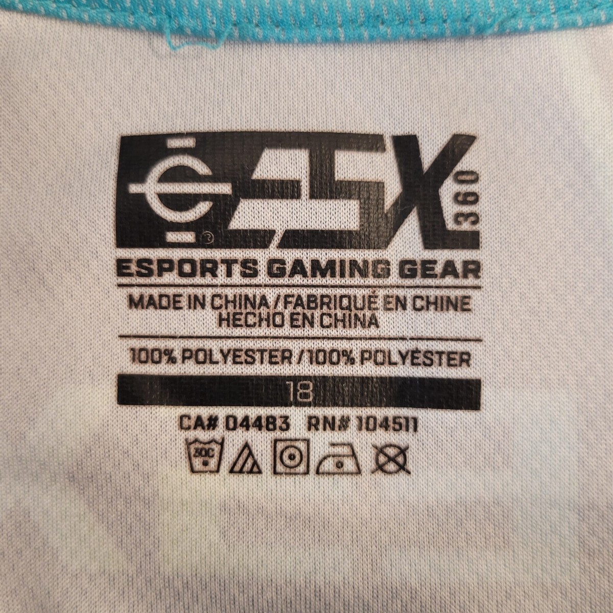 Esports Gaming ESX 360 Jersey T-Shirt - Size: Youth 18 (Read