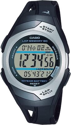 [Casio] Watch Sports Wrap Split Compatible Stopwatch STR-300CJ-1JH Men's Black 